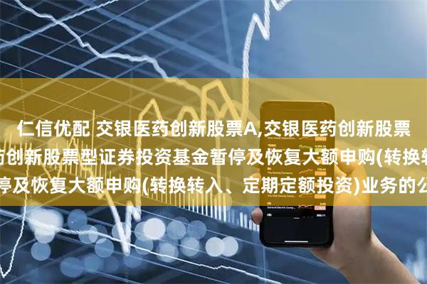 仁信优配 交银医药创新股票A,交银医药创新股票C: 关于交银施罗德医药创新股票型证券投资基金暂停及恢复大额申购(转换转入、定期定额投资)业务的公告