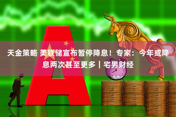 天金策略 美联储宣布暂停降息！专家：今年或降息两次甚至更多｜宅男财经